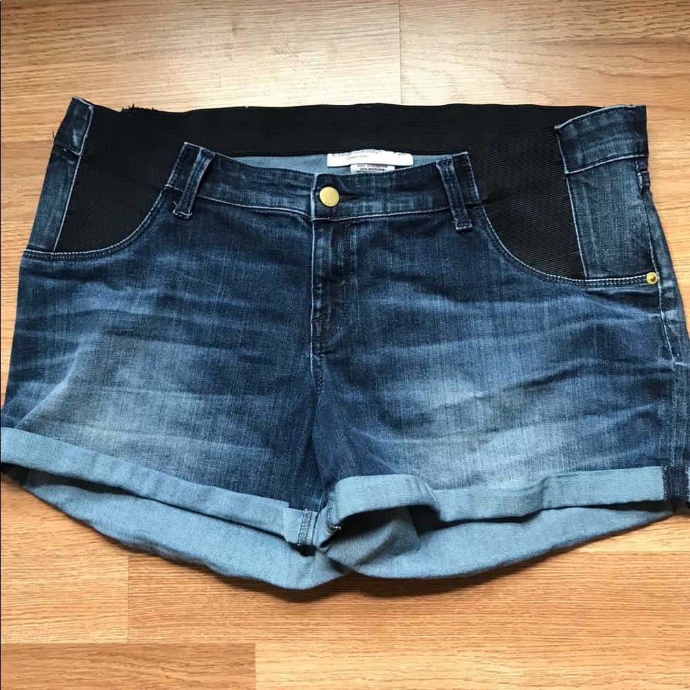 Maternity jean shorts